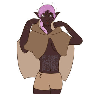 Art done of my friends dungeons and dragons character that I made for her
